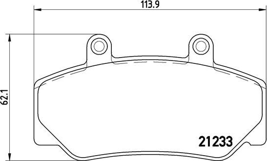 Brembo P 86 006 - Bromsbeläggssats, skivbroms xdelar.se