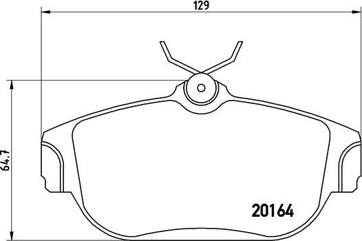 Brembo P 86 007 - Bromsbeläggssats, skivbroms xdelar.se