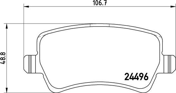 Brembo P 86 021X - Bromsbeläggssats, skivbroms xdelar.se