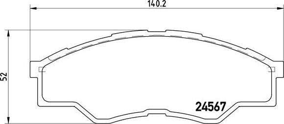 Brembo P 83 096 - Bromsbeläggssats, skivbroms xdelar.se