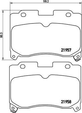 Brembo P 83 090 - Bromsbeläggssats, skivbroms xdelar.se