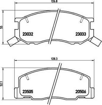 Brembo P 83 093 - Bromsbeläggssats, skivbroms xdelar.se