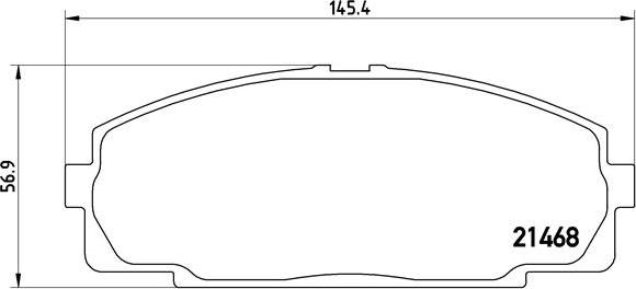 Brembo P 83 092 - Bromsbeläggssats, skivbroms xdelar.se