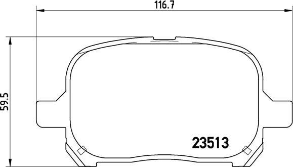 Brembo P 83 040 - Bromsbeläggssats, skivbroms xdelar.se