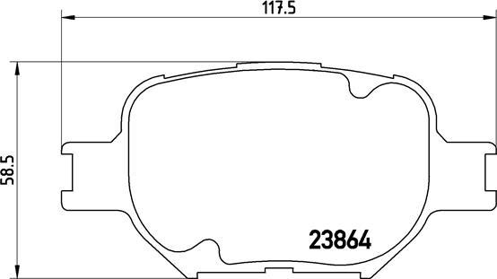 Brembo P 83 054 - Bromsbeläggssats, skivbroms xdelar.se