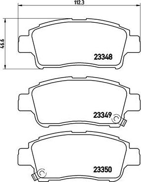 Brembo P 83 050 - Bromsbeläggssats, skivbroms xdelar.se