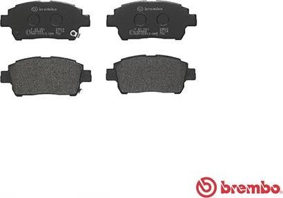 Brembo P 83 051 - Bromsbeläggssats, skivbroms xdelar.se