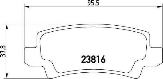 Brembo P 83 065 - Bromsbeläggssats, skivbroms xdelar.se