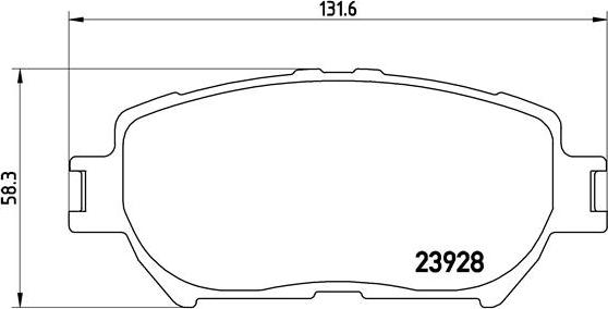 Brembo P 83 062 - Bromsbeläggssats, skivbroms xdelar.se