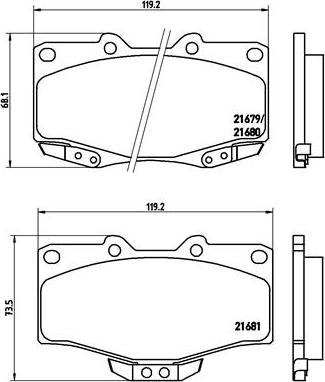 Brembo P 83 009 - Bromsbeläggssats, skivbroms xdelar.se