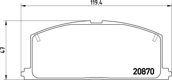 Brembo P 83 011 - Bromsbeläggssats, skivbroms xdelar.se