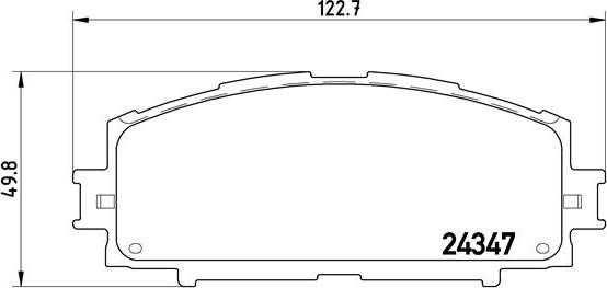 Brembo P 83 086 - Bromsbeläggssats, skivbroms xdelar.se