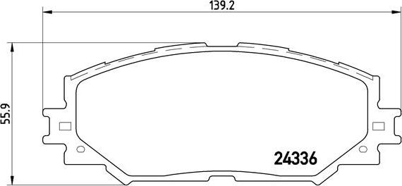 Brembo P 83 082 - Bromsbeläggssats, skivbroms xdelar.se