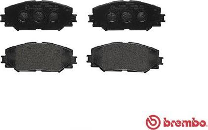 Brembo P 83 082 - Bromsbeläggssats, skivbroms xdelar.se