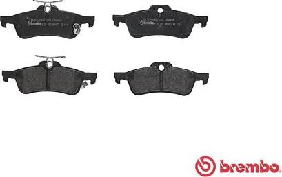 Brembo P 83 087 - Bromsbeläggssats, skivbroms xdelar.se