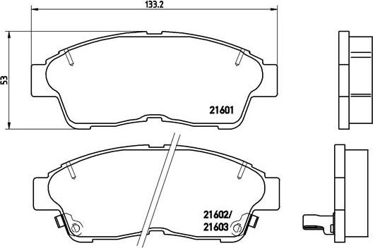 Brembo P 83 034 - Bromsbeläggssats, skivbroms xdelar.se