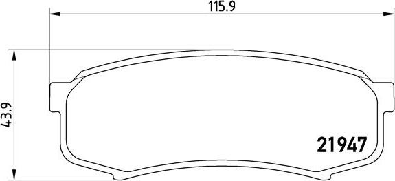 Brembo P 83 024 - Bromsbeläggssats, skivbroms xdelar.se