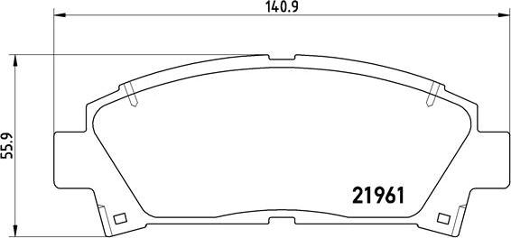 Brembo P 83 028 - Bromsbeläggssats, skivbroms xdelar.se