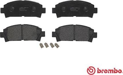 Brembo P 83 028 - Bromsbeläggssats, skivbroms xdelar.se