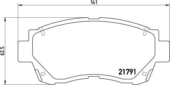 Brembo P 83 027 - Bromsbeläggssats, skivbroms xdelar.se