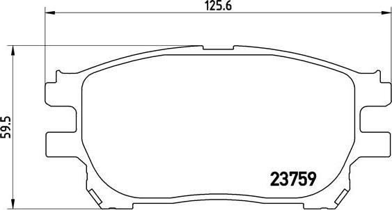 Brembo P 83 070 - Bromsbeläggssats, skivbroms xdelar.se