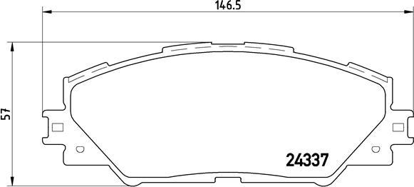 Brembo P 83 071 - Bromsbeläggssats, skivbroms xdelar.se