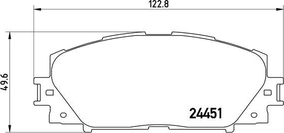 Brembo P 83 141 - Bromsbeläggssats, skivbroms xdelar.se