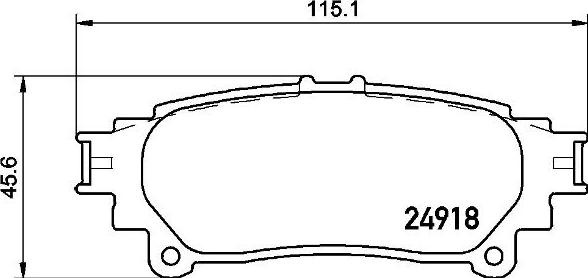 Brembo P 83 152 - Bromsbeläggssats, skivbroms xdelar.se