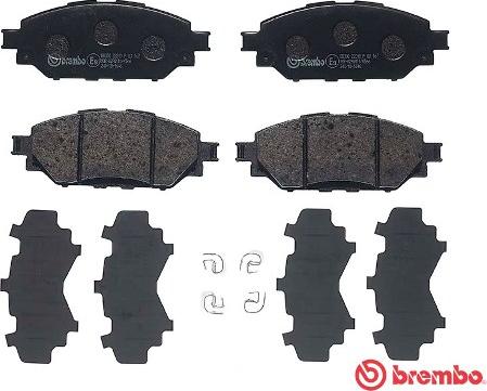 Brembo P 83 167 - Bromsbeläggssats, skivbroms xdelar.se