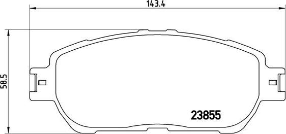 Brembo P 83 105 - Bromsbeläggssats, skivbroms xdelar.se