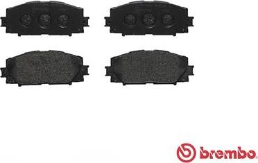 Brembo P 83 106 - Bromsbeläggssats, skivbroms xdelar.se