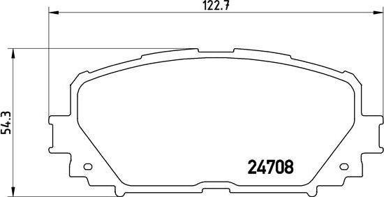 Brembo P 83 101 - Bromsbeläggssats, skivbroms xdelar.se