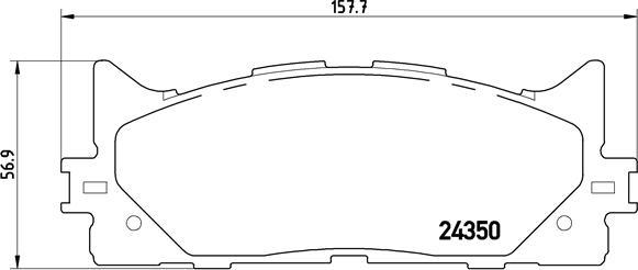 Brembo P 83 117 - Bromsbeläggssats, skivbroms xdelar.se