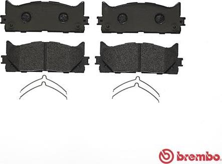 Brembo P 83 117 - Bromsbeläggssats, skivbroms xdelar.se