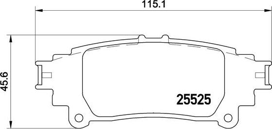 Brembo P 83 132 - Bromsbeläggssats, skivbroms xdelar.se