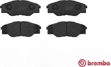 Brembo P 83 137 - Bromsbeläggssats, skivbroms xdelar.se