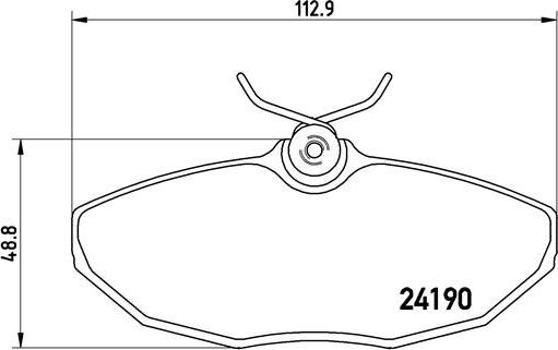 Brembo P 36 015 - Bromsbeläggssats, skivbroms xdelar.se