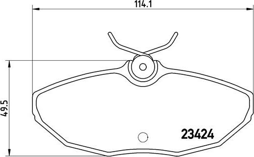 Brembo P 36 013 - Bromsbeläggssats, skivbroms xdelar.se