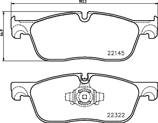 Brembo P 36 035 - Bromsbeläggssats, skivbroms xdelar.se