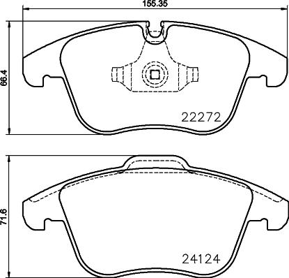 Brembo P 36 030 - Bromsbeläggssats, skivbroms xdelar.se