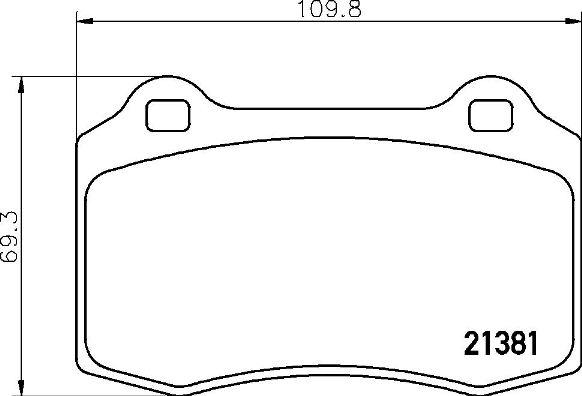 Brembo P 36 020X - Bromsbeläggssats, skivbroms xdelar.se