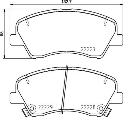 Brembo P 30 098 - Bromsbeläggssats, skivbroms xdelar.se