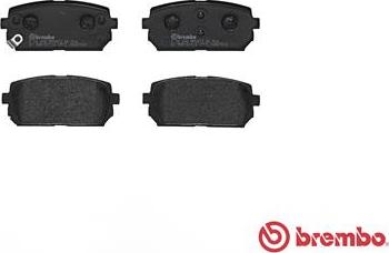 Brembo P 30 040 - Bromsbeläggssats, skivbroms xdelar.se