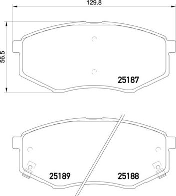 Brembo P 30 055 - Bromsbeläggssats, skivbroms xdelar.se