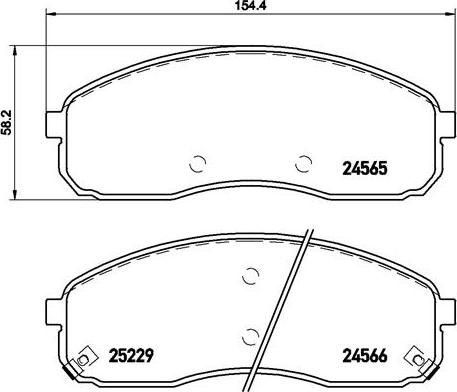 Brembo P 30 058 - Bromsbeläggssats, skivbroms xdelar.se