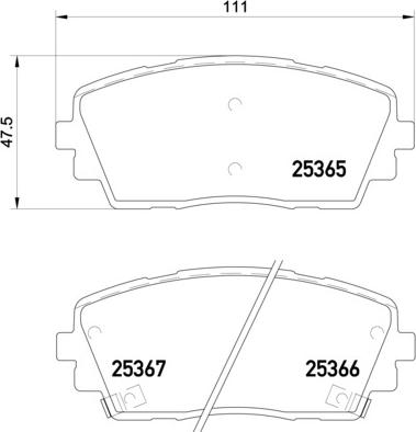 Brembo P 30 053 - Bromsbeläggssats, skivbroms xdelar.se