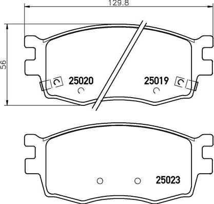 Brembo P 30 069 - Bromsbeläggssats, skivbroms xdelar.se