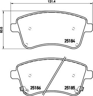 Brembo P 30 064 - Bromsbeläggssats, skivbroms xdelar.se