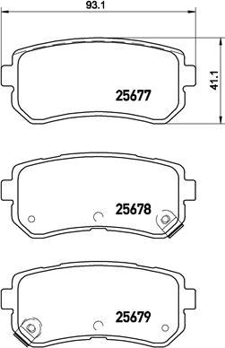 Brembo P 30 068 - Bromsbeläggssats, skivbroms xdelar.se