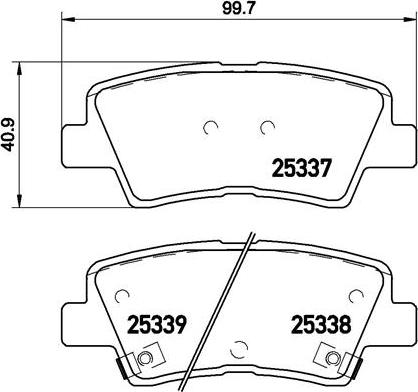 Brembo P 30 067X - Bromsbeläggssats, skivbroms xdelar.se